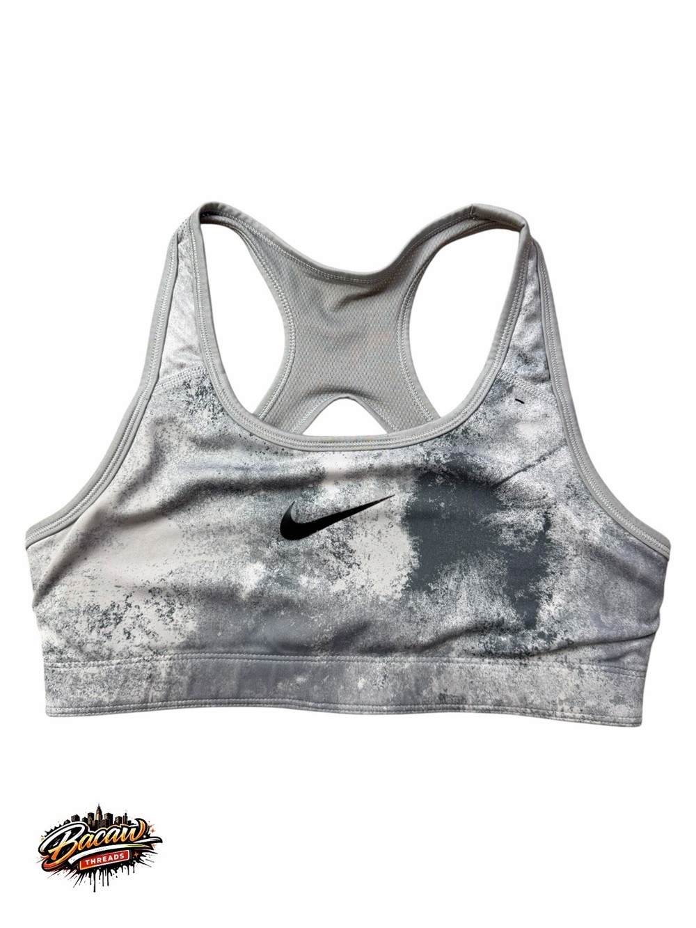 Nike Marble Gray and White Reversible Racerback Women’s Small Sports‎ Bra